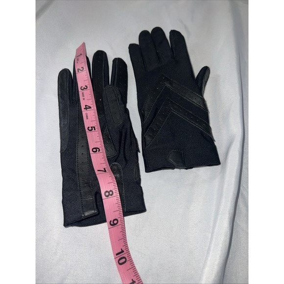 NEW Vintage Isotoner Gloves The Original Black One Size Driving Spandex 430 - Picture 4 of 5